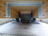 Die neue Brücke wurde in die vorhandene Abutmentnische eingeklemmt