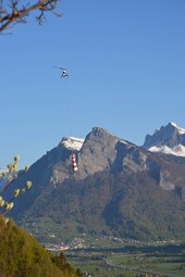 Transport mit dem Helikopter