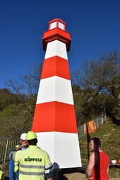 Der Leuchtturm hat sein Ziel erreicht