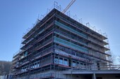 Le bâtiment de laboratoire multifonctionnel Y80, dont le gros œuvre est achevé