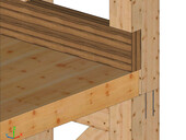 Visualisierung Cadwork - Unterstützung auf Traversen