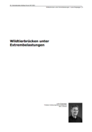 Wildtierbrücken unter Extrembelastungen